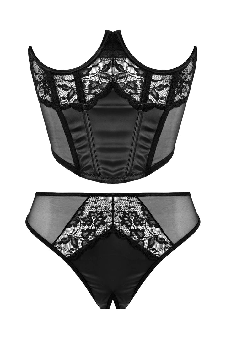 Medio corset y tanga tiara 